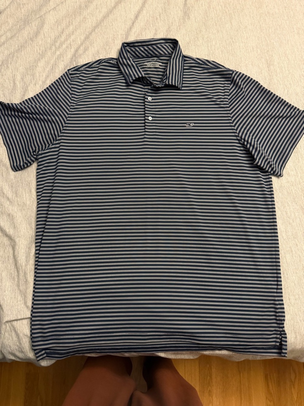 Vineyard Vines Navy Striped Performance Polo Men’s XXL